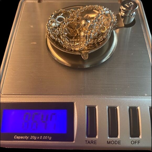 Sterling silver 925 adjustable ankle bracelet with cherries, peace, dragonfly - Picture 13 of 14